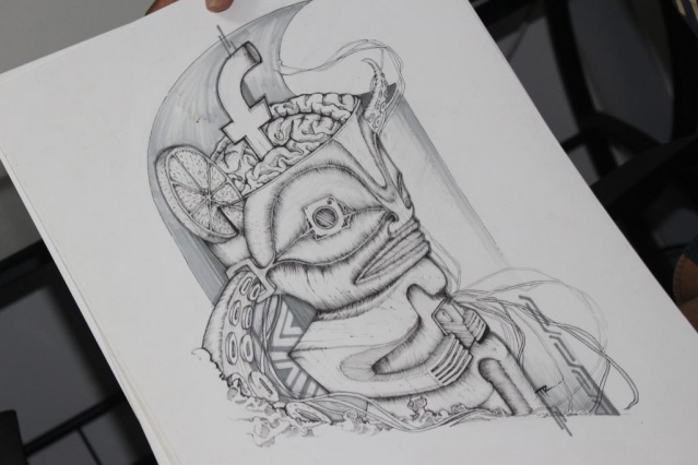 Dessin de Pierre Motahi.