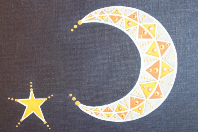 détail, toile de Tvaite.