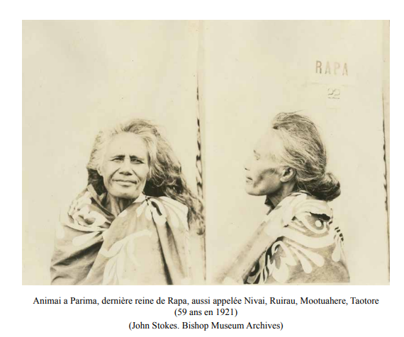 Illustration extraite de "Ethnologie de l'île de Rapa" par John Stokes, réédité par Christian Ghasarian.