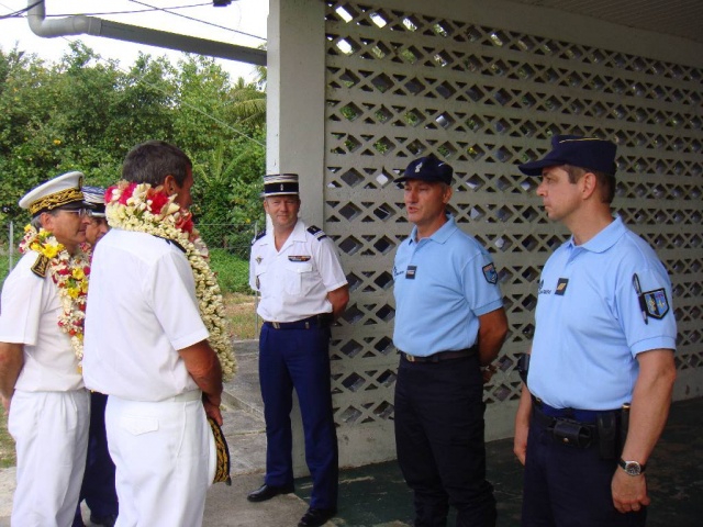 1- Visite de la brigade de gendarmerie de Raivavae 1- Visite de la brigade de gendarmerie de Raivavae