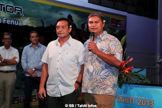 Michel Buillard et Reynald Temarii Michel Buillard et Reynald Temarii