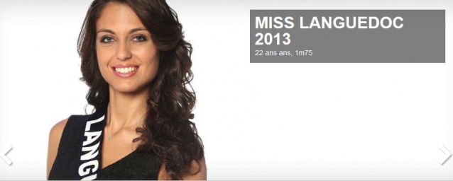 Miss Languedoc Anaïs Franchini 22 ans, 1m75 Miss Languedoc Anaïs Franchini 22 ans, 1m75