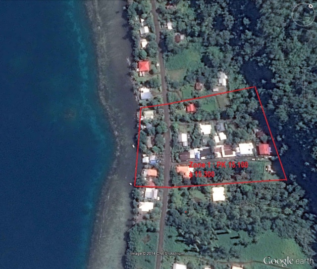 Cartographie Teahupoo zone 1