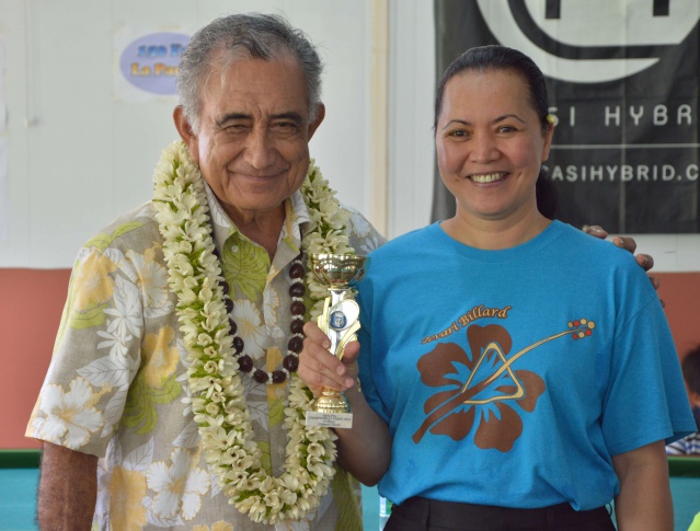 Oscar TEMARU - Anne Lise RUAHE de Tevari Billard