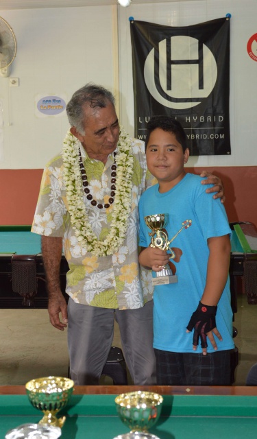Oscar TEMARU - Maraea RUAHE 1er aux jeux de la 8, 9 et 10 catégorie Junior