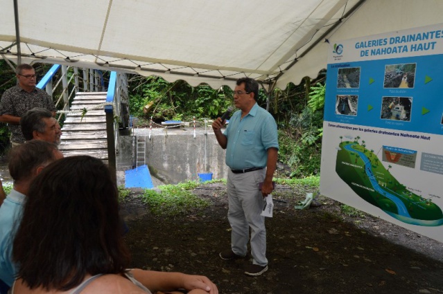 Inauguration galeries drainantes Pirae