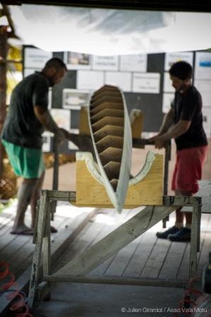 24 - Projet va'a motu  la pirogue se met à l'eau 4