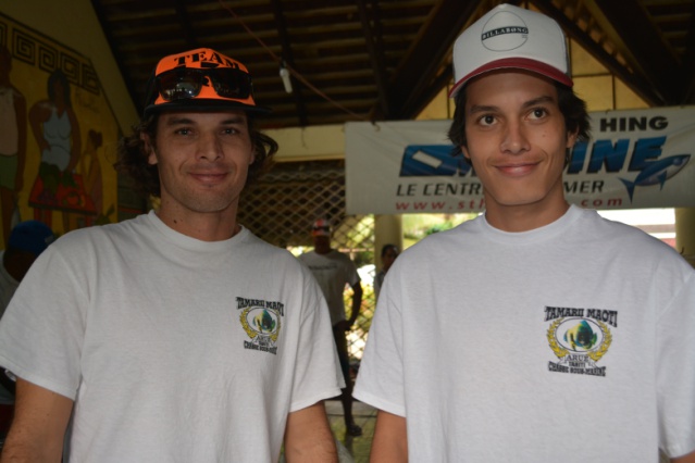 Tunui et Tearii COWAN ont surpris tout le monde avec leur pêche durant la 2ième journée