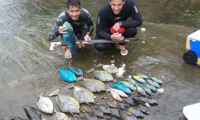 première place pour Tuhei et Teehau en novices. Sérieux, ils s'entraînement régulièrement et les résultats sont là (photo d'entrainement)
