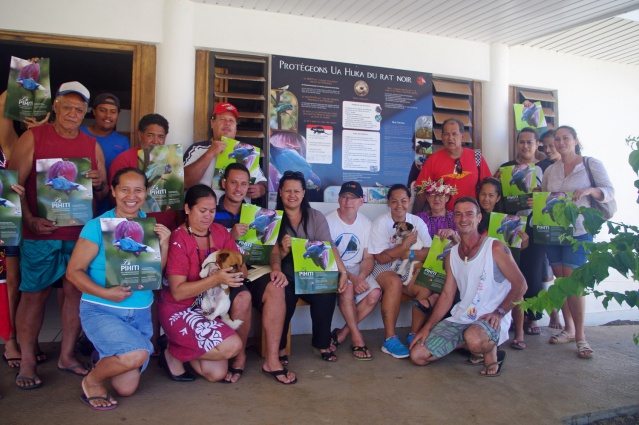 Ua Huka-Inauguration du panneau_ aeroport Ua Huka
