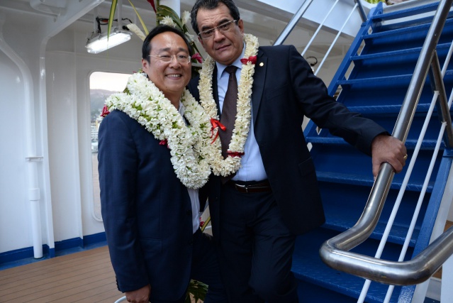 Philippe Wong et Edouard Fritch