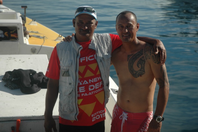 les anciens Edgar TEHAHE et Joel DROLLET toujours aussi passionnés par la compétition