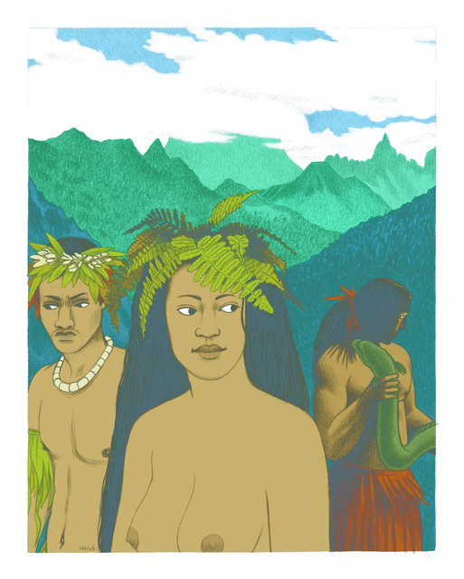 Histoire & Légendes des temps anciens de Tahiti et des îles, d'Emy-Louis Dufour.