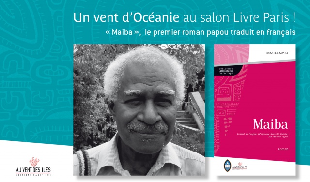 Dédicace au salon du livre de Paris. Russell Soaba pour Maiba.