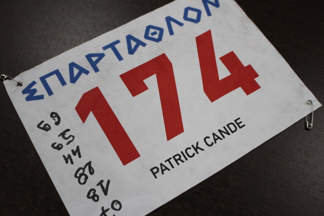 Patrick Candé au Sparthatlon. Patrick Candé au Sparthatlon.