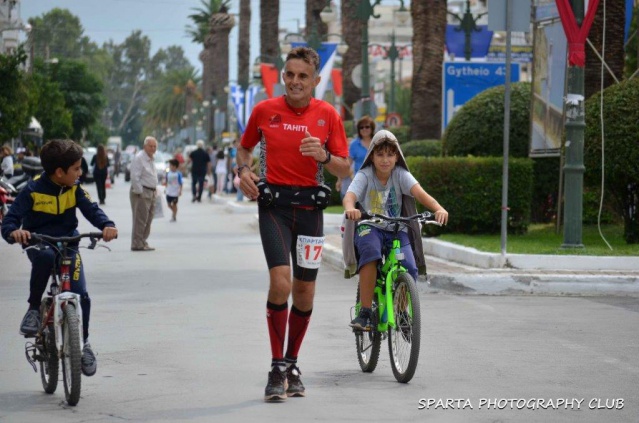 Patrick Candé au Sparthatlon. Patrick Candé au Sparthatlon.