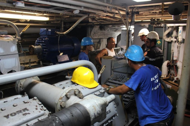 Point d'étape de l'arrêt technique majeur (ATM) du Prairial. Point d'étape de l'arrêt technique majeur (ATM) du Prairial.