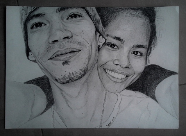 Portrait de particuliers.